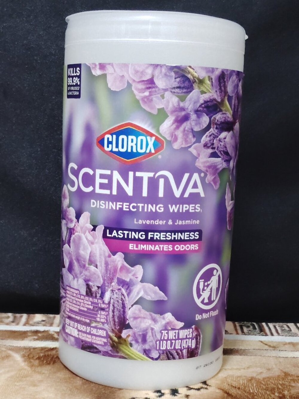 Clorox Scentiva Multi-Surface Cleaning & Disinfecting Wipes - Lavender - 75ct​